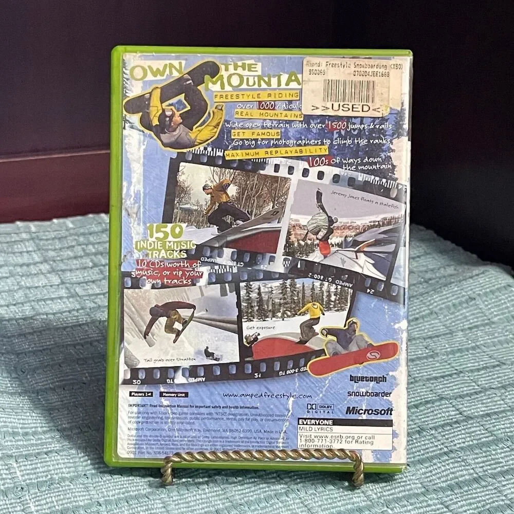 Amped (Microsoft XBOX) TESTED Complete Case Disc Book Video Game